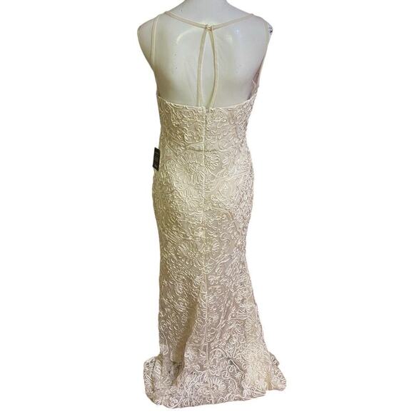 Lulu’s Women’s Nathalie Cream Embroidered Maxi Wedding Dress Size L MSRP 178$ - Picture 10 of 16